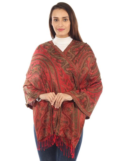 red silk blend stole - 17229359 - Very Small Image - 1
