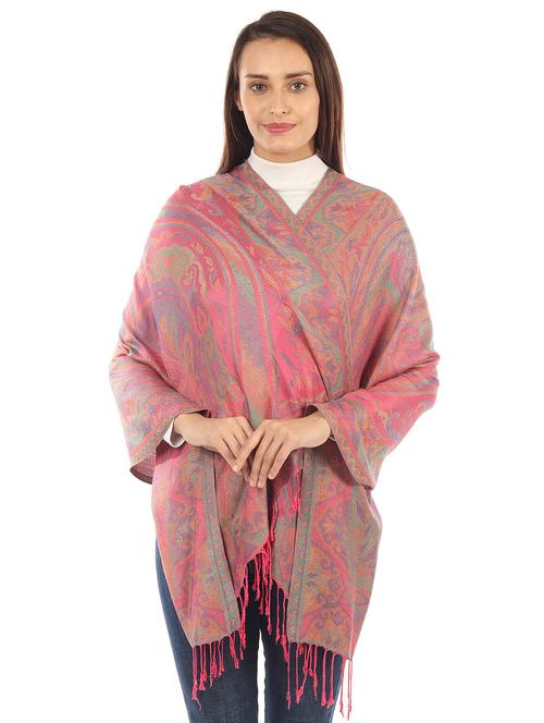 pink silk blend stole - 17229360 - Very Small Image - 1