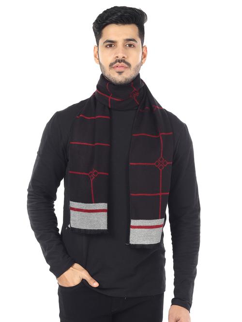printed wool stole - 17229393 - Very Small Image - 1