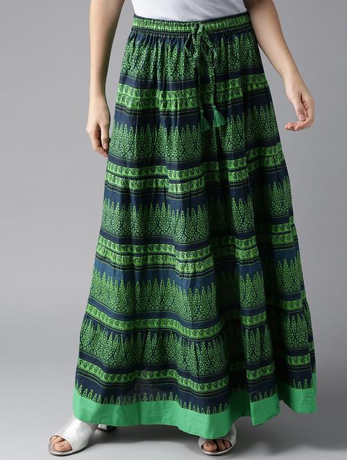 printed flared skirt - 17229649 - Very Small Image - 1