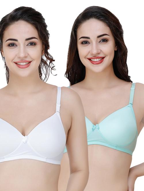 set of 2 three fourth coverage t-shirt bra - 17229838 - Very Small Image - 1