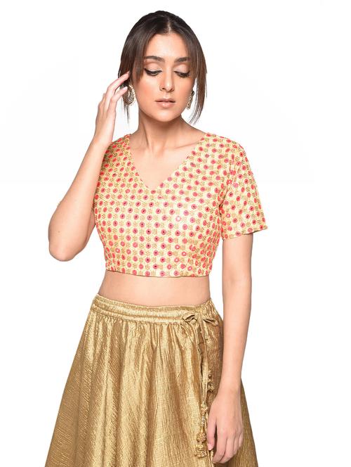 mirror work blouse - 17231632 - Very Small Image - 1