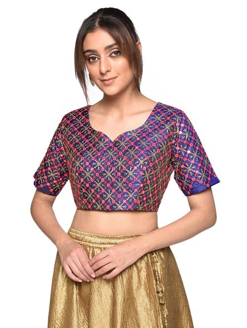 mirror work blouse - 17231645 - Very Small Image - 1