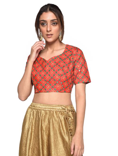 mirror work blouse - 17231646 - Very Small Image - 1