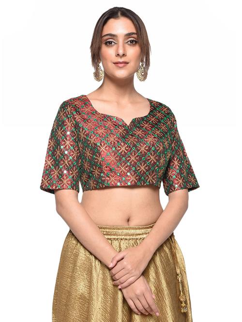 mirror work blouse - 17231647 - Very Small Image - 1