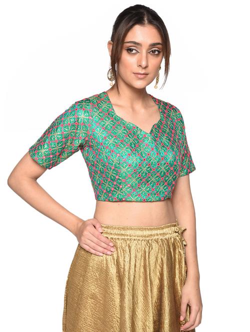 mirror work blouse - 17231649 - Very Small Image - 1