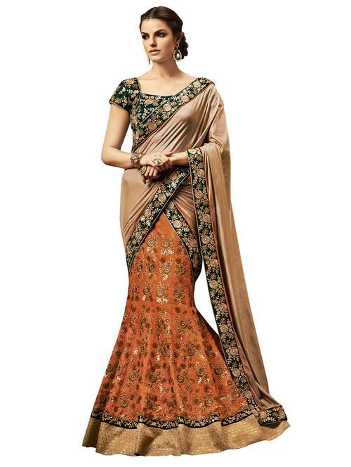 sequined saree lehenga - 17235129 - Very Small Image - 1