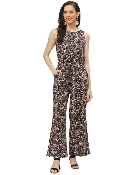 printed full leg jumpsuit  - 17235567 - Very Small Image - 1