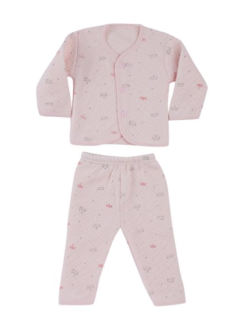 pink cotton twin sets onesies and romper - 17235578 - Very Small Image - 1
