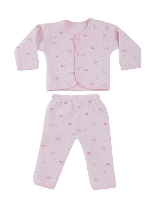 pink cotton twin sets onesies and romper - 17235579 - Very Small Image - 1