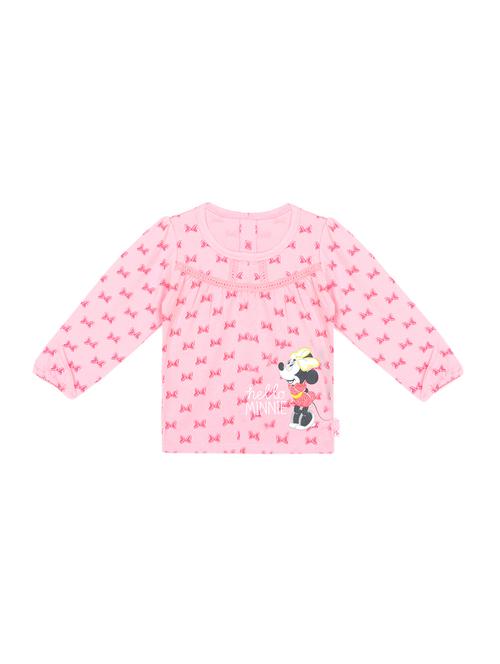 pink cotton regular tops & tee - 17235677 - Very Small Image - 1