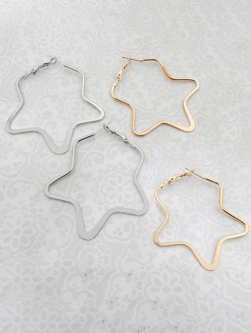 silver metal hoop earring - 17236002 - Very Small Image - 1