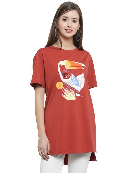 printed long tee  - 17236931 - Very Small Image - 1