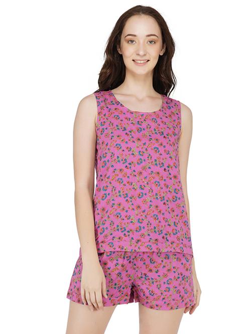printed nightwear shorts set  - 17237352 - Very Small Image - 1