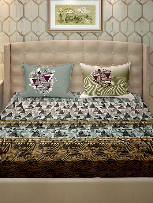 cotton double bedsheet super king size with 2 pillow cover - 17238667 - Very Small Image - 1