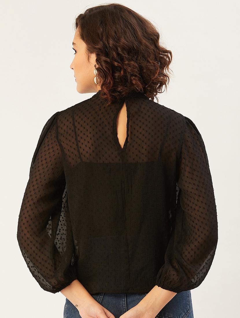 women's straight mock neck top - 17238790 - Zoom Image - 2