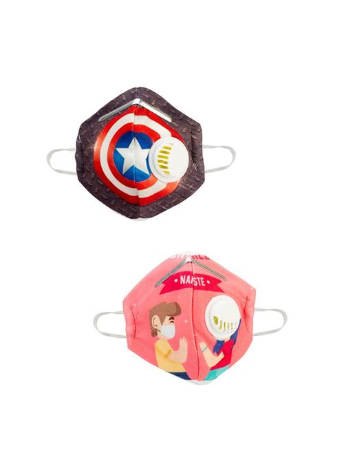 multi colored cotton anti-pollution mask (pack of 2) - 17239833 - Very Small Image - 1