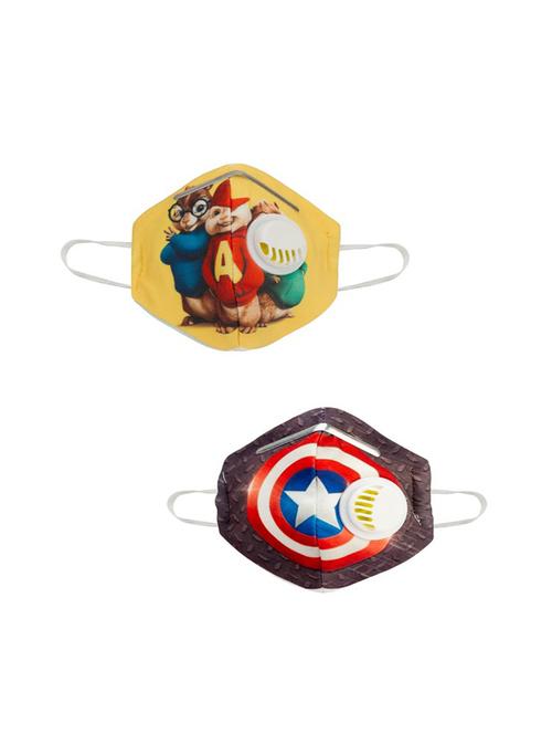 multi colored cotton anti-pollution mask (pack of 2) - 17239840 - Very Small Image - 1