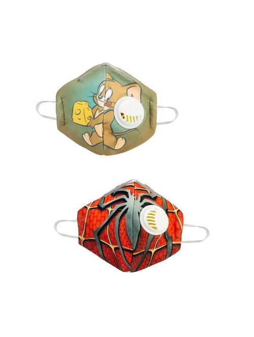 multi colored cotton anti-pollution mask (pack of 2) - 17239846 - Very Small Image - 1