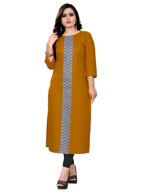 printed straight kurta - 17240931 - Very Small Image - 1