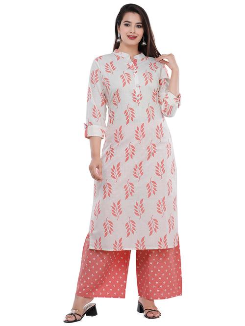 printed kurta palazzo set - 17242788 - Very Small Image - 1