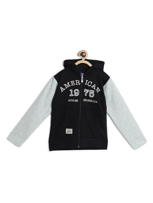 black fleece sweatshirt - 17243905 - Very Small Image - 1