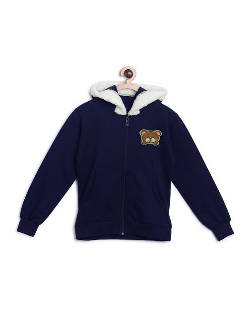 navy blue fleece sweatshirt - 17244020 - Very Small Image - 1