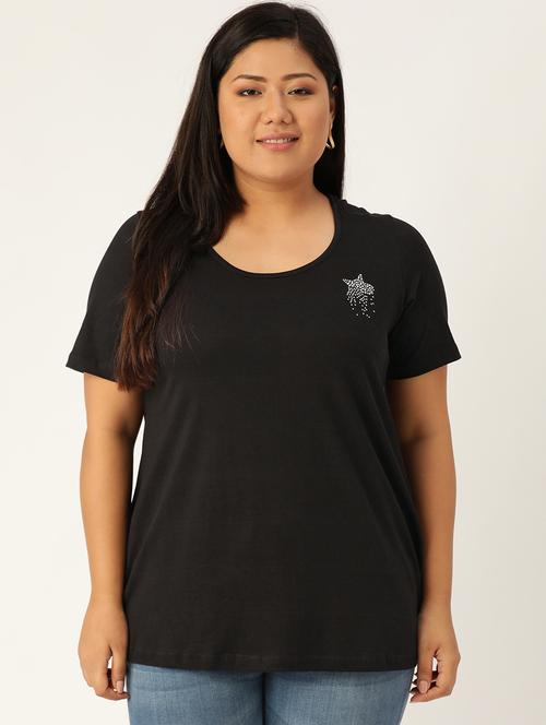 women's plain round neck t-shirt - 17244177 - Very Small Image - 1