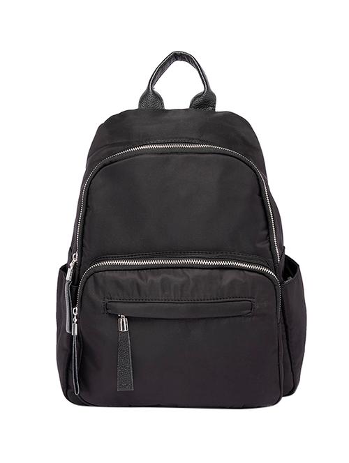 Black Leatherette (pu) Regular Backpack - 17244645 - Very Small Image - 1