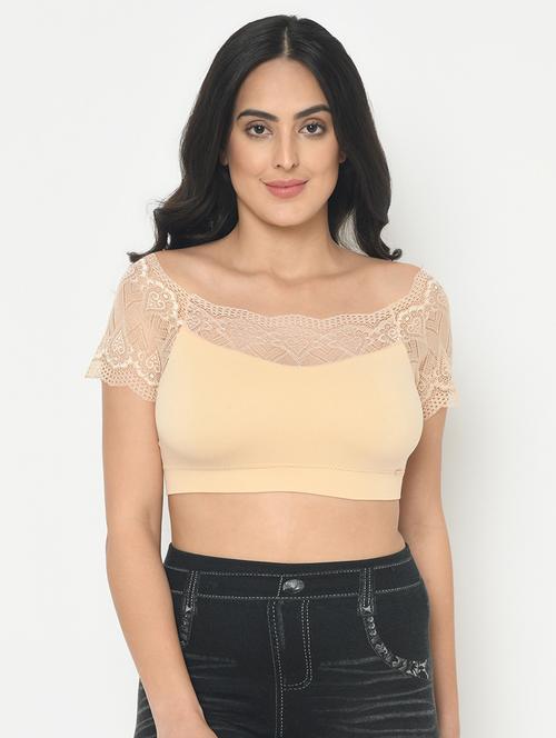 lace panel bralette  - 17245291 - Very Small Image - 1