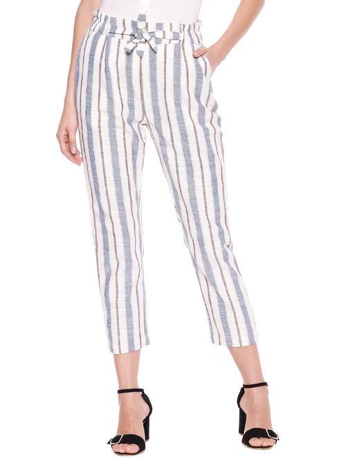 tie up waist striped trouser  - 17246039 - Very Small Image - 1