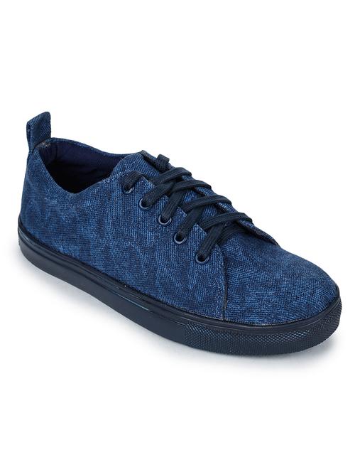 navy lace-up sneakers - 17246894 - Very Small Image - 1