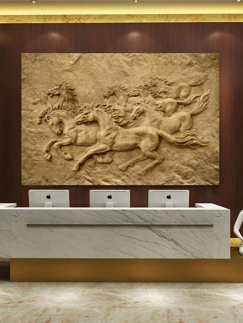  7 horse 3d hd digital print wallpaper - 17247377 - Very Small Image - 1