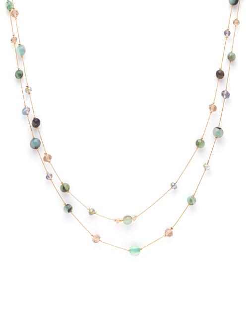 gold metal statement necklace - 17248969 - Very Small Image - 1