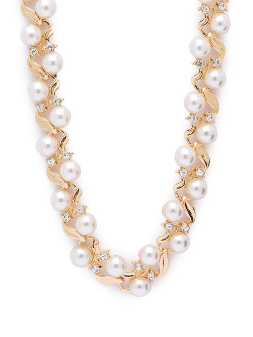 gold metal statement necklace - 17249012 - Very Small Image - 1