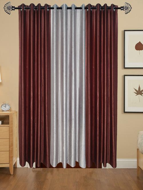 polyester 7 feet door curtain (pack of 3) - 17253564 - Very Small Image - 1