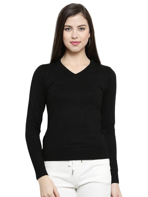 v-neck ribbed pullover  - 17256377 - Very Small Image - 1