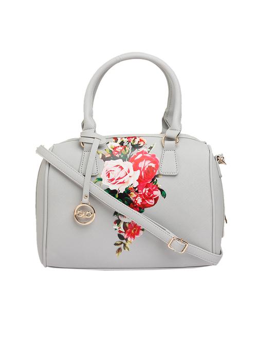 grey leatherette (pu) handbag - 17257953 - Very Small Image - 1