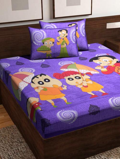 jaipuri printed cotton double bedsheets with 2 pillow cover - 17257999 - Very Small Image - 1