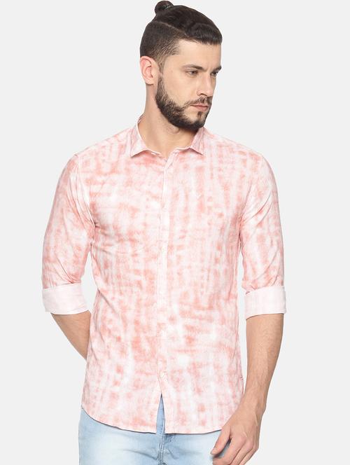 mens tie & dye casual shirt - 17258338 - Very Small Image - 1