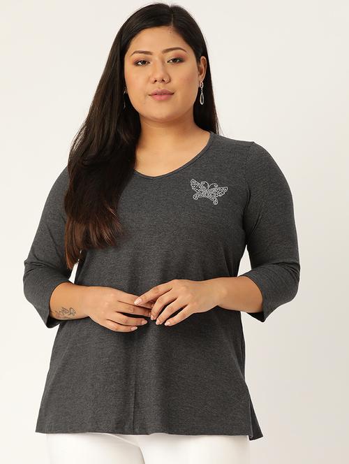 women's all over print v neck t-shirt - 17260302 - Very Small Image - 1