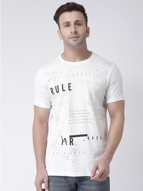 white front print t-shirt - 17260779 - Very Small Image - 1