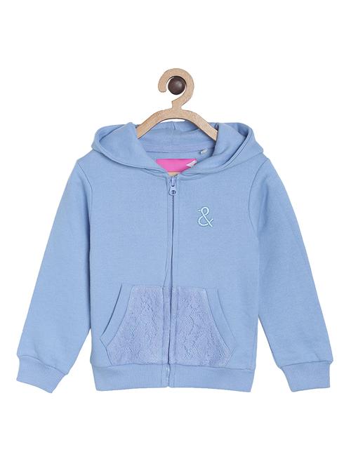 light blue cotton sweatshirt - 17260886 - Very Small Image - 1