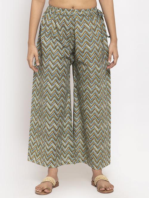 mid rise chevron palazzo  - 17262095 - Very Small Image - 1