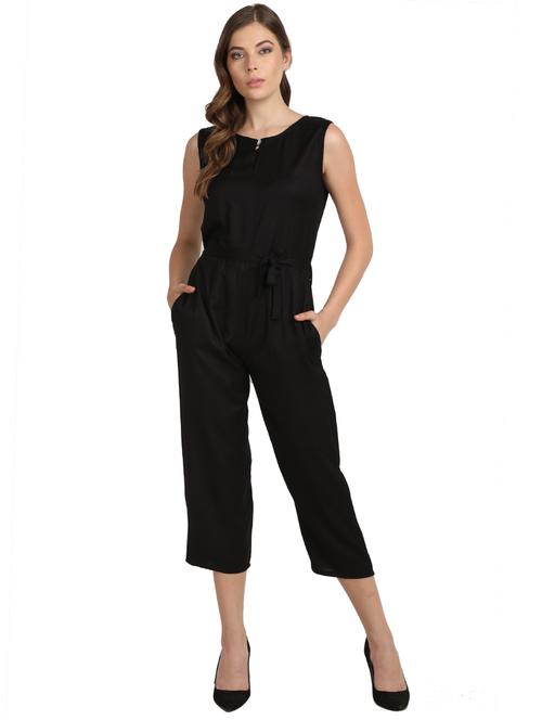 keyhole neck 3/4th jumpsuit  - 17263031 - Very Small Image - 1