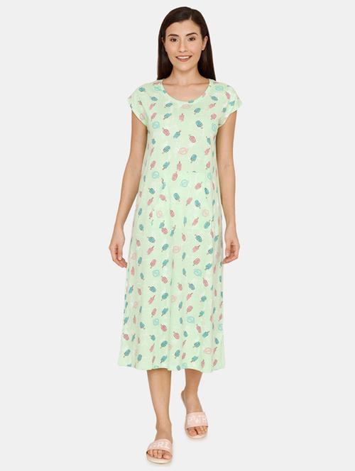 round neck printed sleepshirt  - 17263591 - Very Small Image - 1