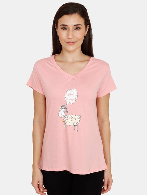 v  neck sleep tee  - 17263744 - Very Small Image - 1