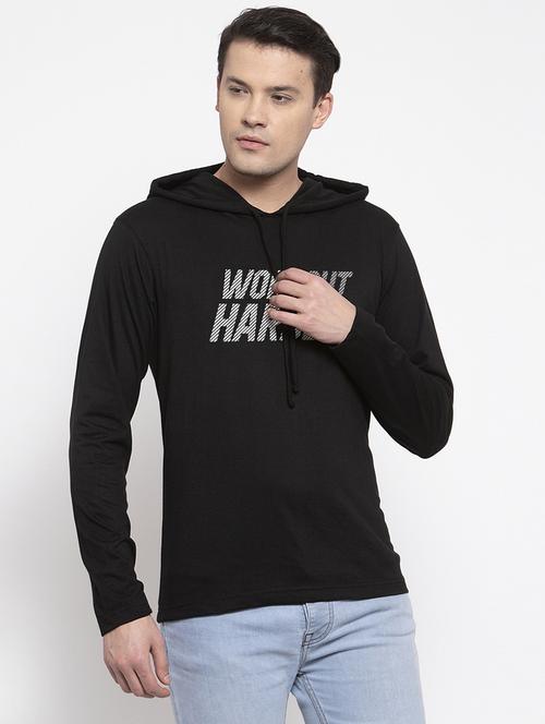 black chest print t-shirt - 17263855 - Very Small Image - 1