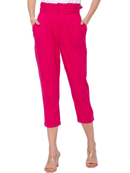 pleated waist cropped trouser  - 17264021 - Very Small Image - 1