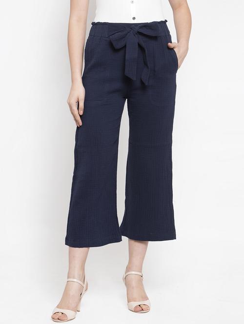 tie up waist crop pants  - 17265494 - Very Small Image - 1